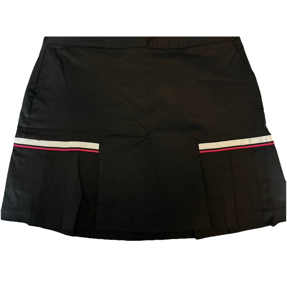 Lady Hagen Golf Skort Skirt Womens Size 8 Black Pleated‎ Athletic Pockets NWT